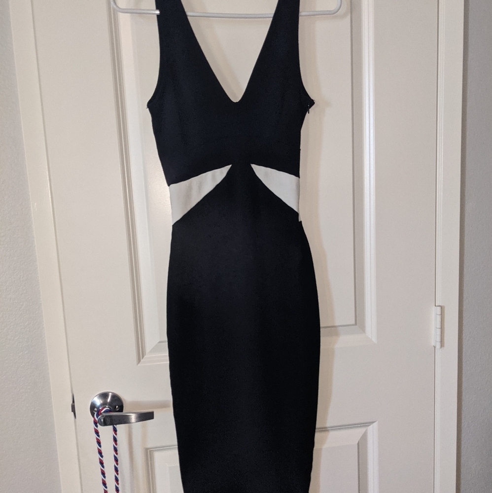 Black and white dress